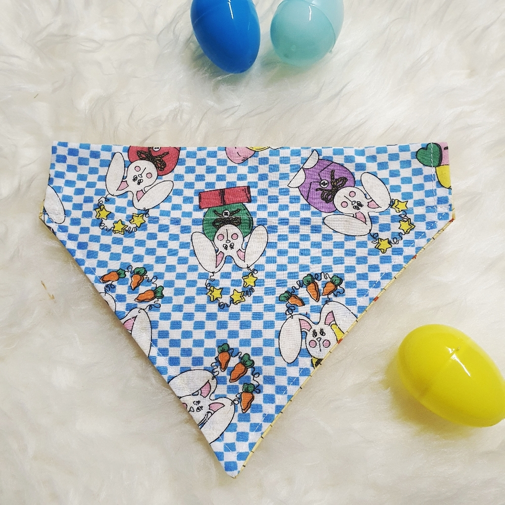 🐶 3 for $15 * Pablo Reversible Easter Bunny Dog Bandana